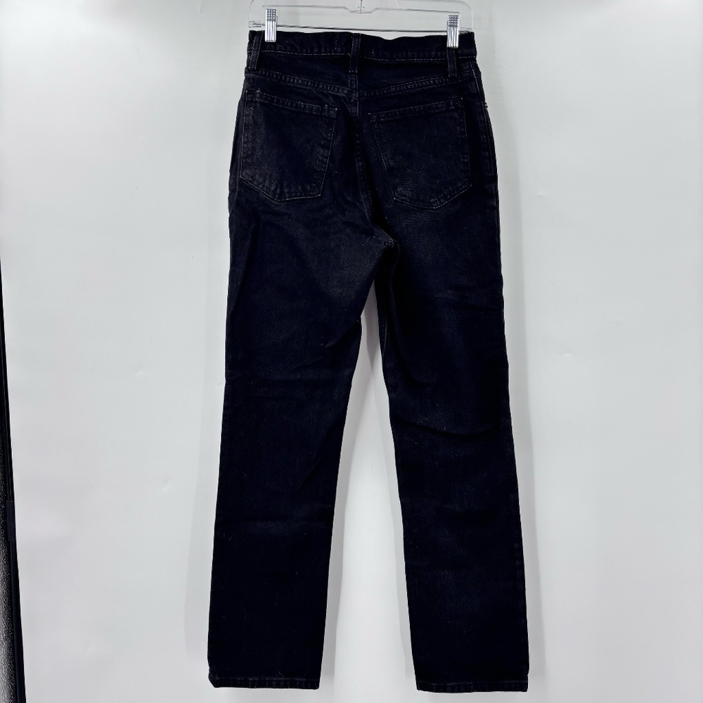 Abercrombie & Fitch Ultra High Rise The 90's Straight Leg Jeans Black Size 27 - Picture 6 of 6